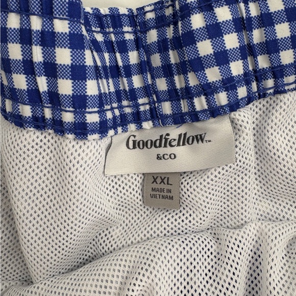 Goodfellow & Co Blue Checkered Swim Trunks - Picture 4 of 7